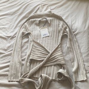 The Line by K Cybil Top in Greige